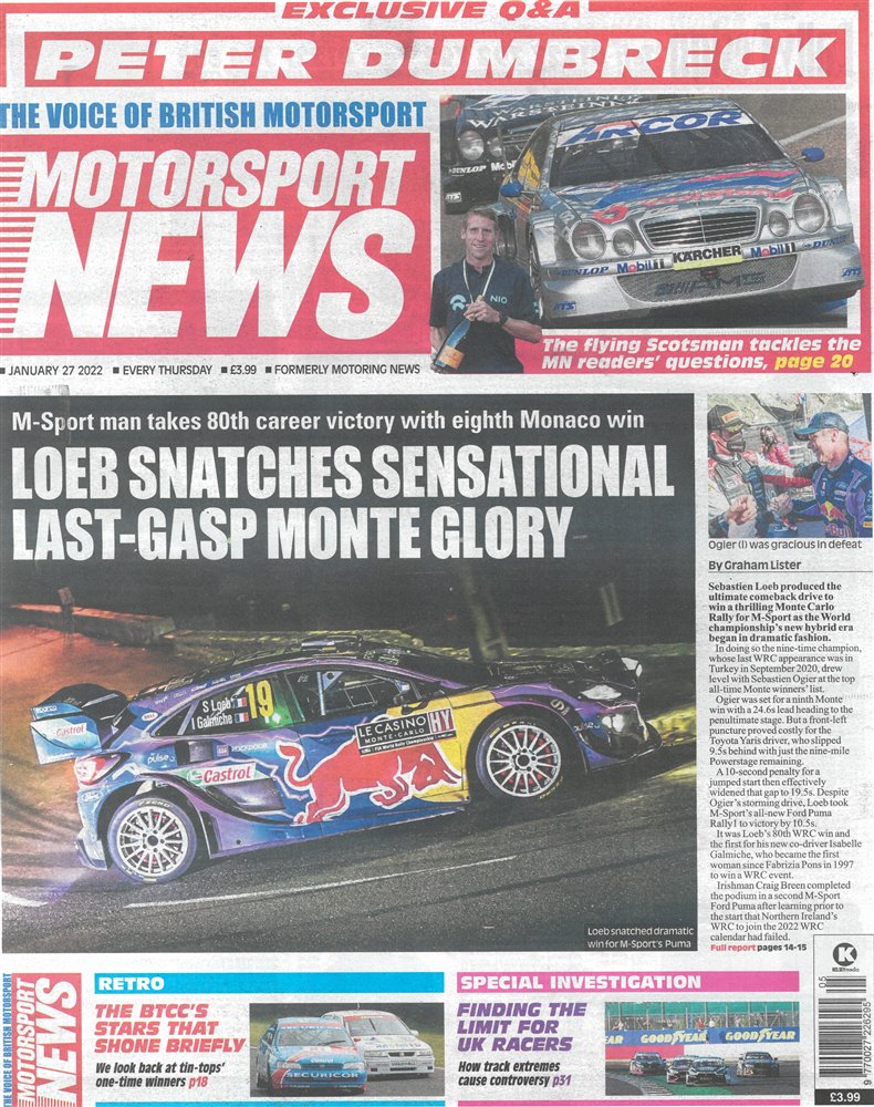 Motorsport News Magazine Issue 27/01/2022