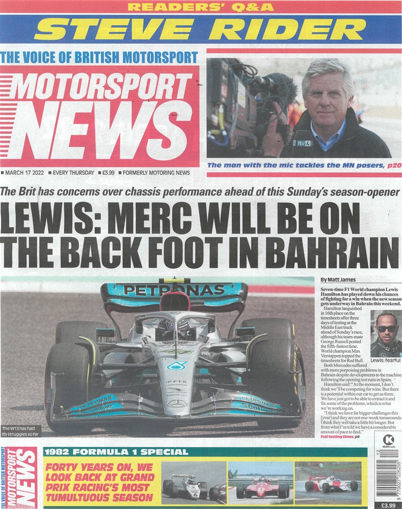 Motorsport News Magazine Issue 17/03/2022