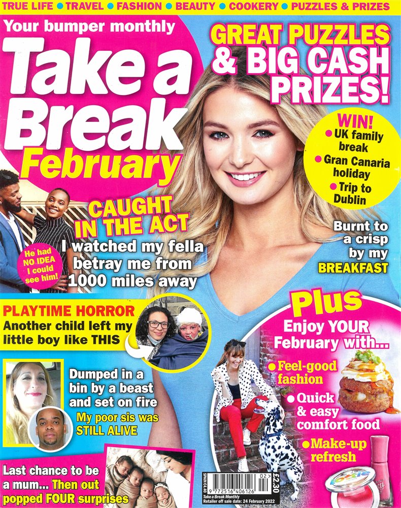 Take a Break Monthly Magazine Issue FEB 22