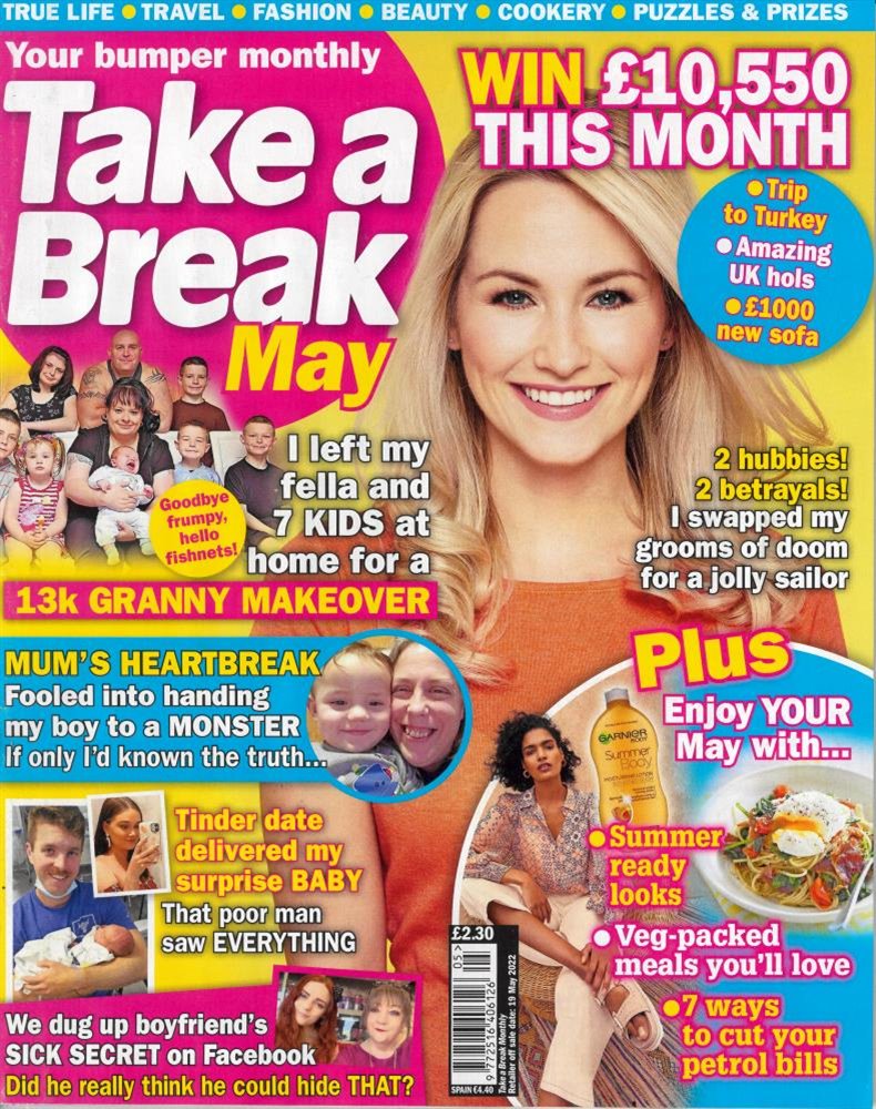 Take a Break Monthly Magazine Issue MAY 22