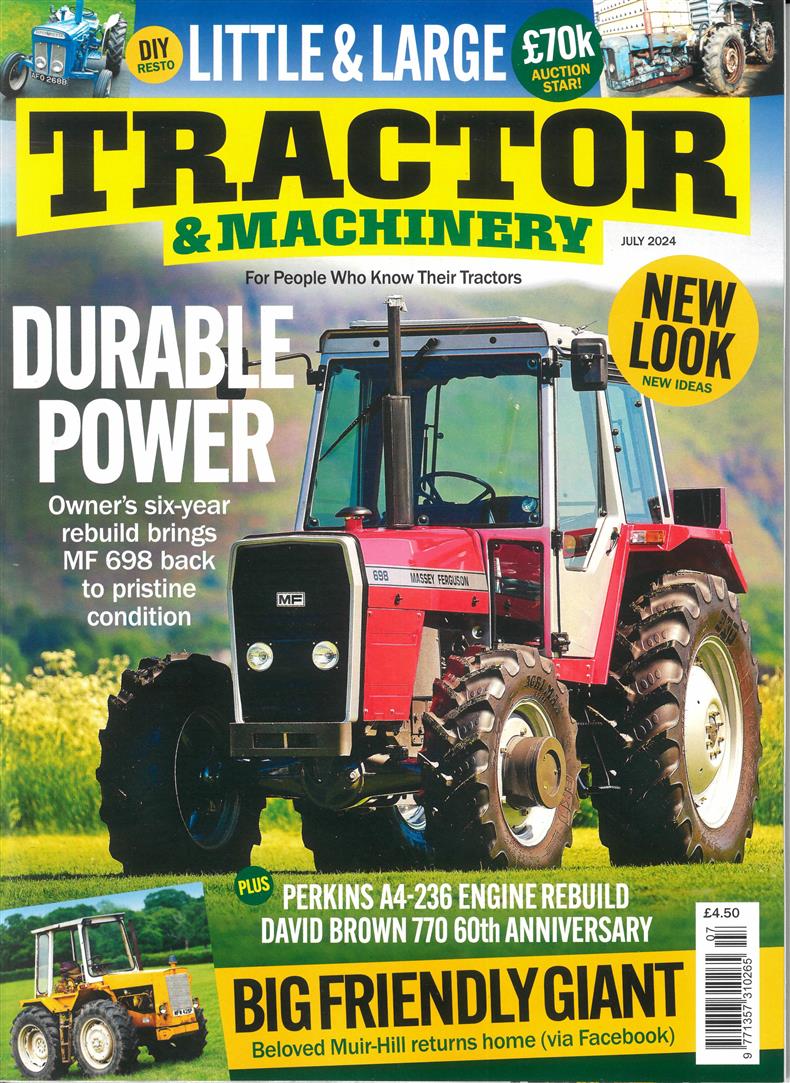 Tractor and Machinery - JUL 24