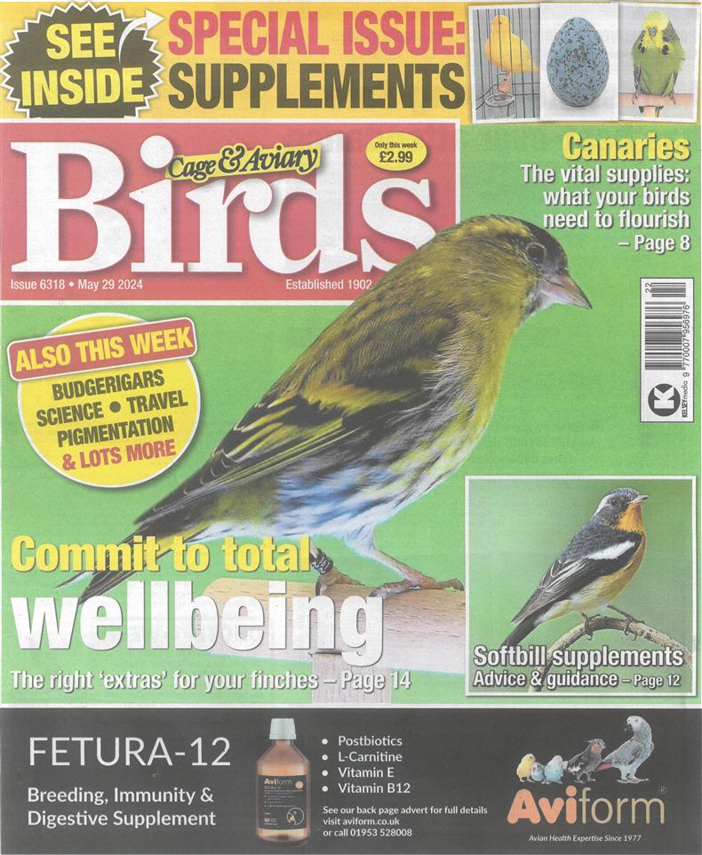 Cage and Aviary Birds - 29/05/2024