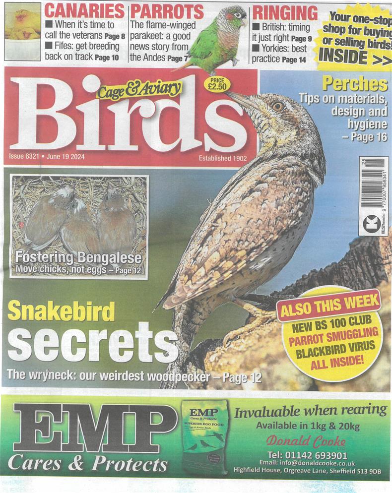 Cage and Aviary Birds - 19/06/2024