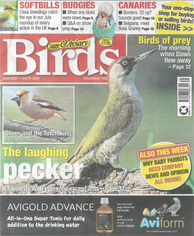 Cage and Aviary Birds - 31/07/2024