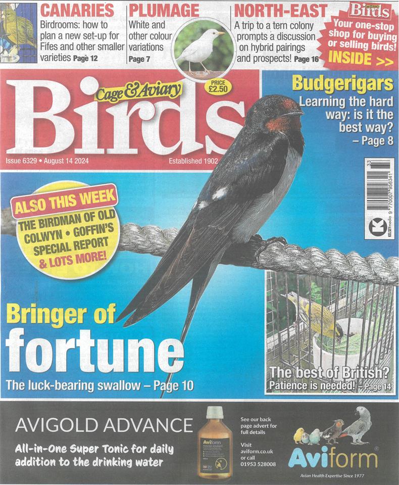 Cage and Aviary Birds - 14/08/2024