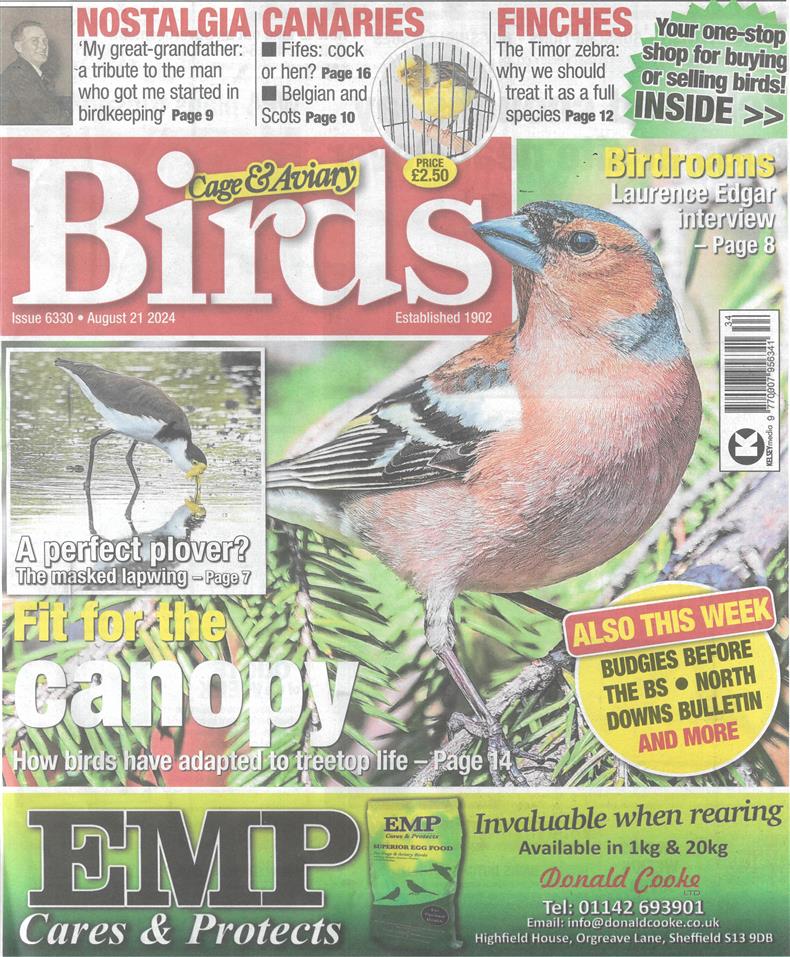 Cage and Aviary Birds - 21/08/2024