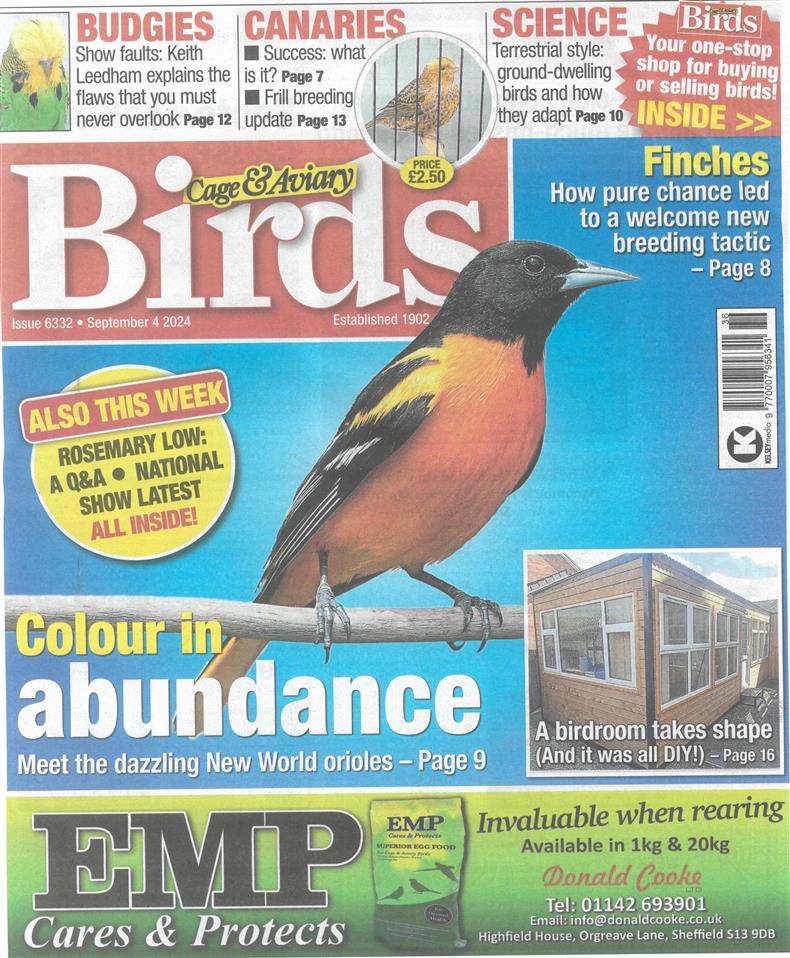 Cage and Aviary Birds - 04/09/2024