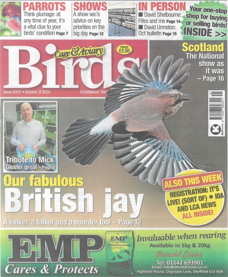 Cage and Aviary Birds - 09/10/2024