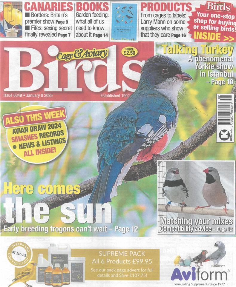 Cage and Aviary Birds - 08/01/2025