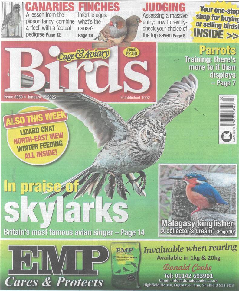 Cage and Aviary Birds - 15/01/2025