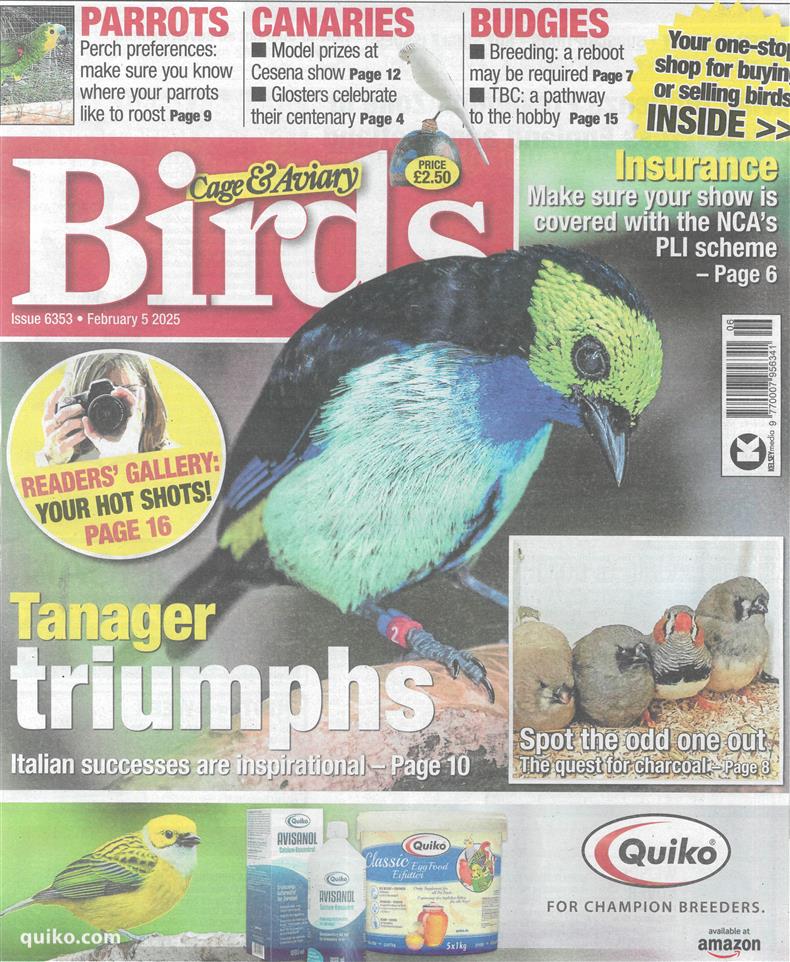 Cage and Aviary Birds - 05/02/2025