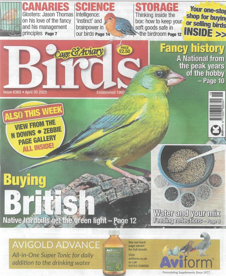 Cage and Aviary Birds - 30/04/2025