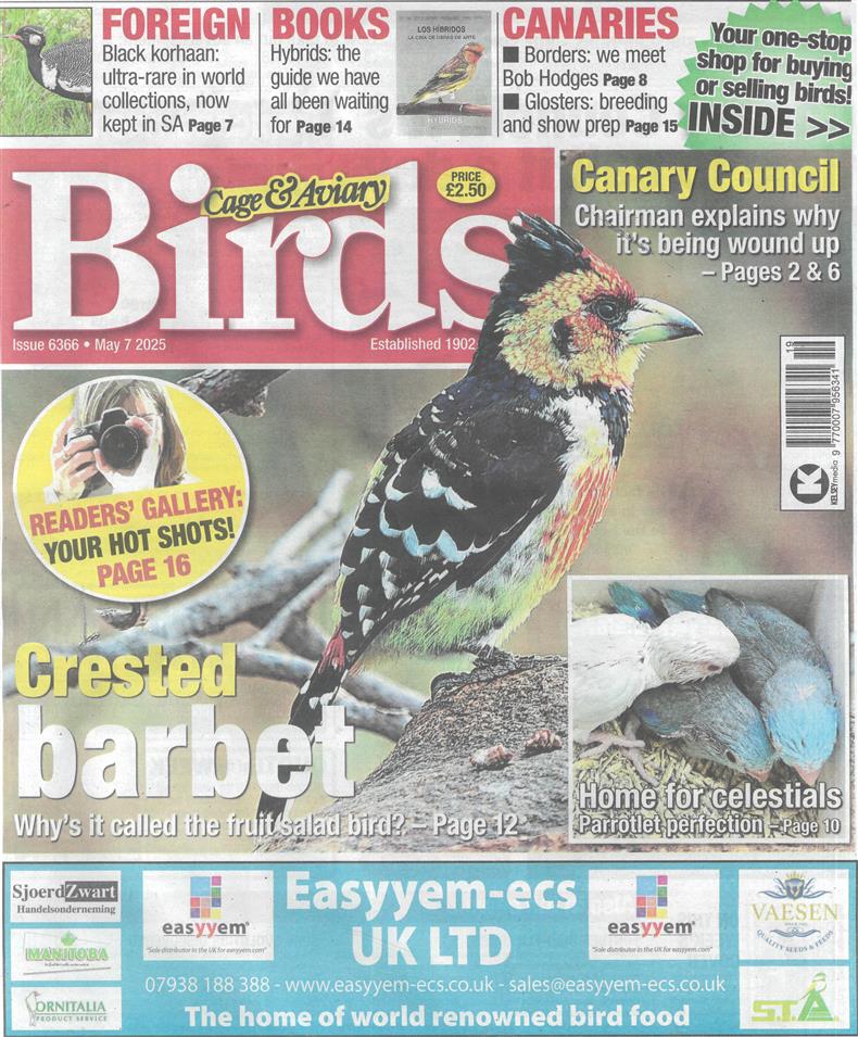 Cage and Aviary Birds - 07/05/2025