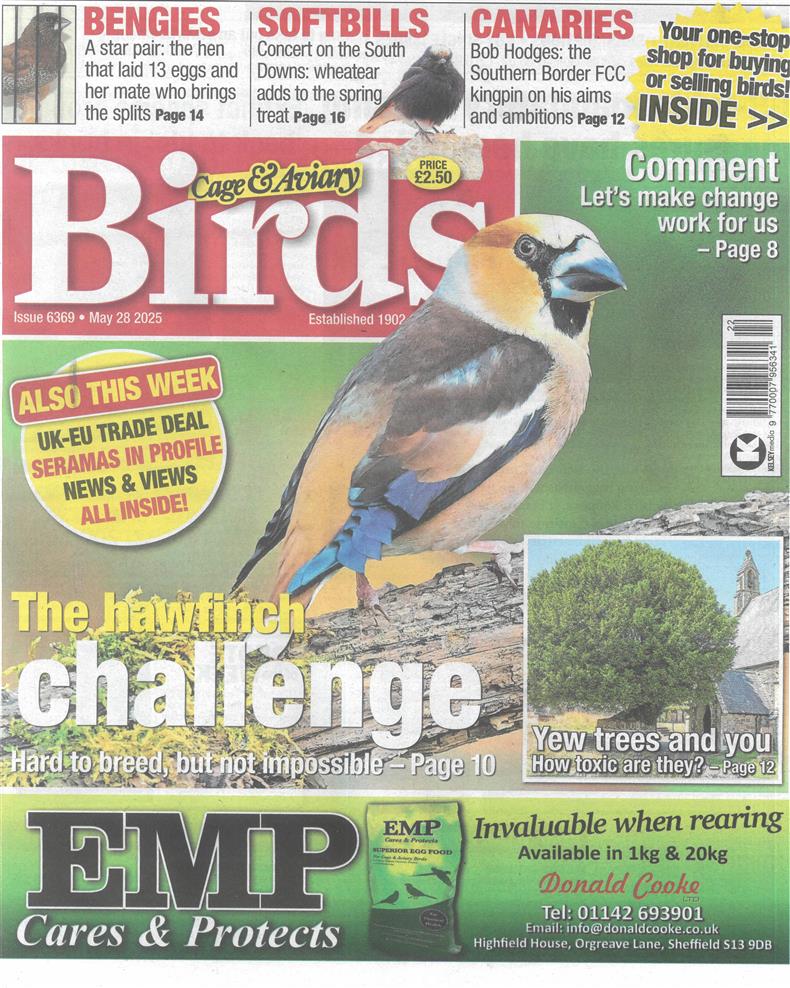 Cage and Aviary Birds - 28/05/2025