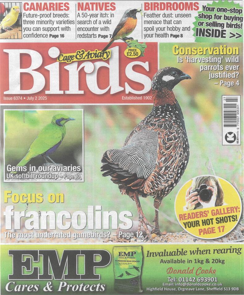 Cage and Aviary Birds - 02/07/2025