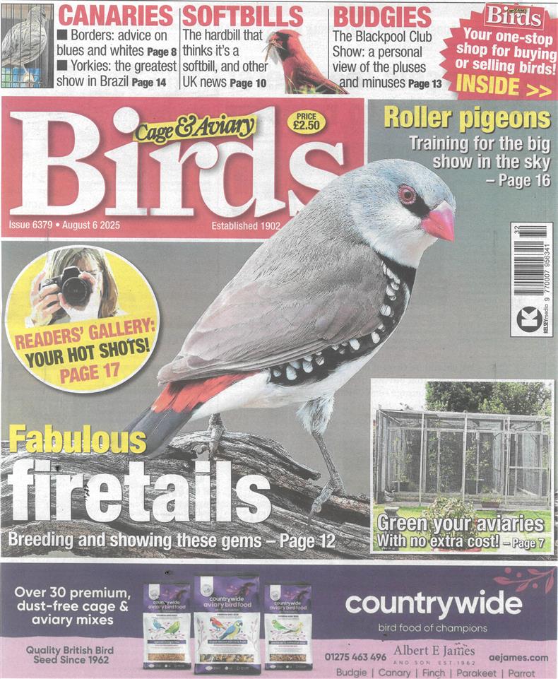 Cage and Aviary Birds - 06/08/2025