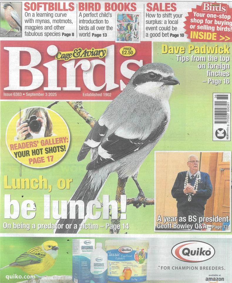 Cage and Aviary Birds - 03/09/2025