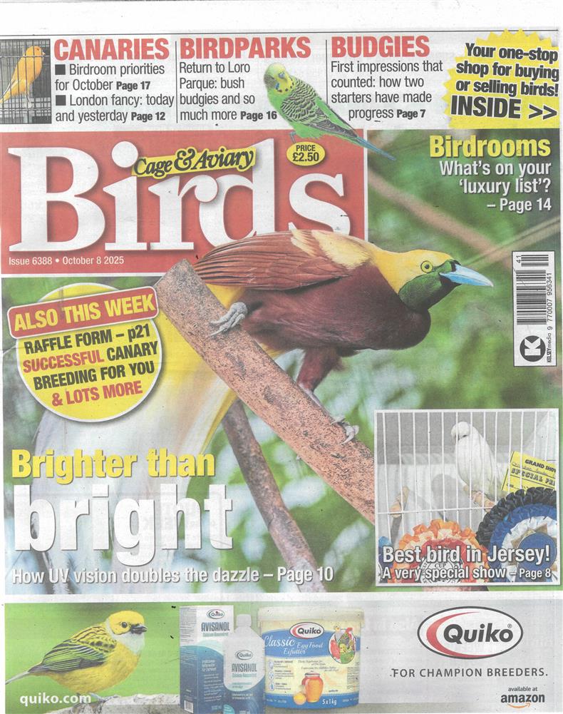 Cage and Aviary Birds - 08/10/2025