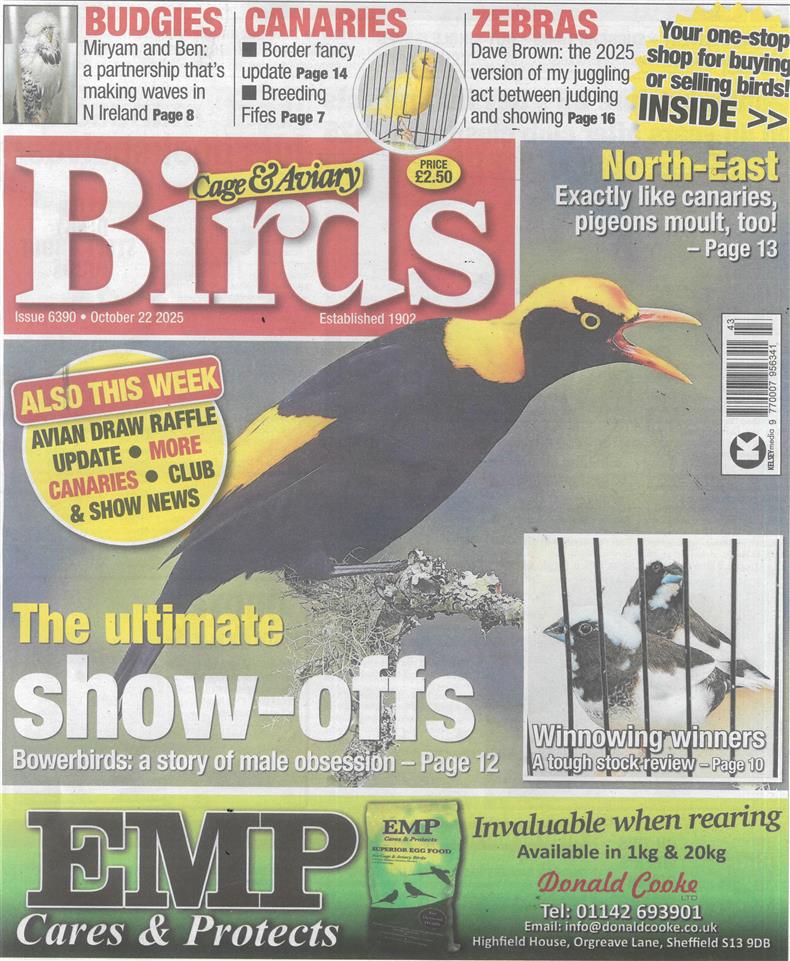 Cage and Aviary Birds - 22/10/2025