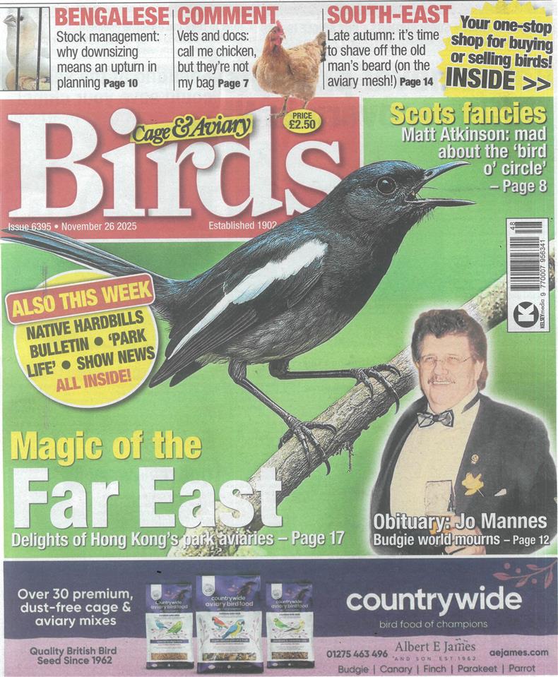 Cage and Aviary Birds - 26/11/2025