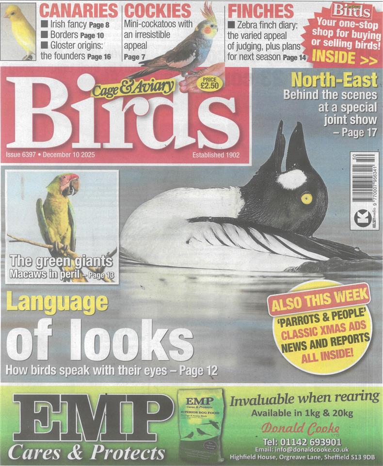 Cage and Aviary Birds - 03/12/2025