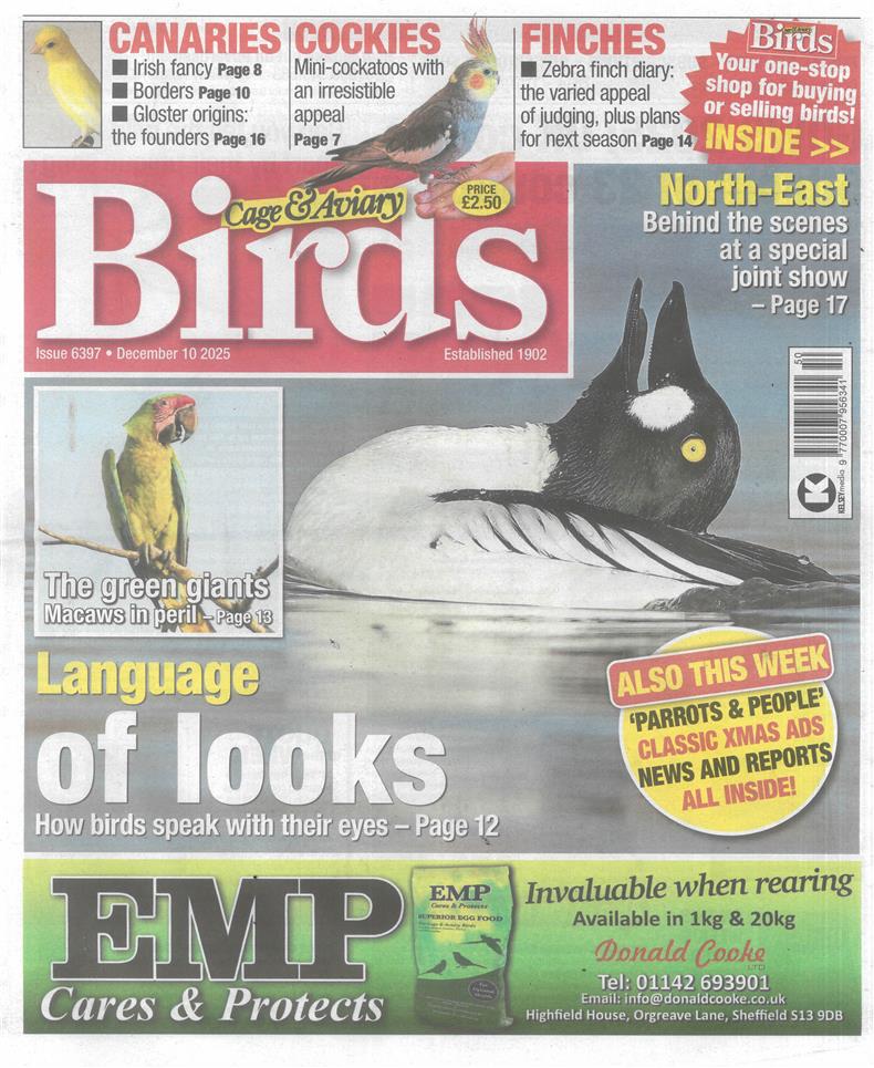 Cage and Aviary Birds - 10/12/2025