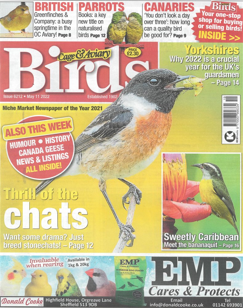 Cage and Aviary Birds Magazine Issue 11/05/2022