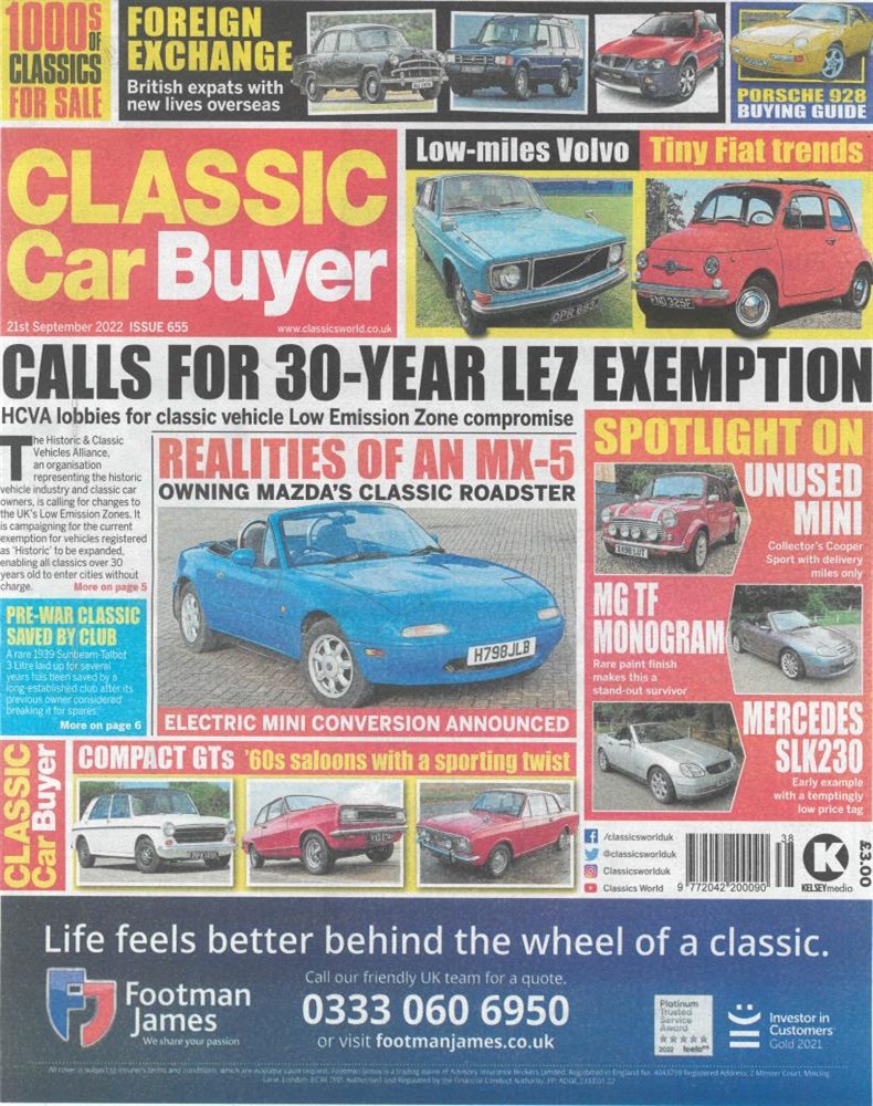 Classic Car Buyer Magazine Subscription 