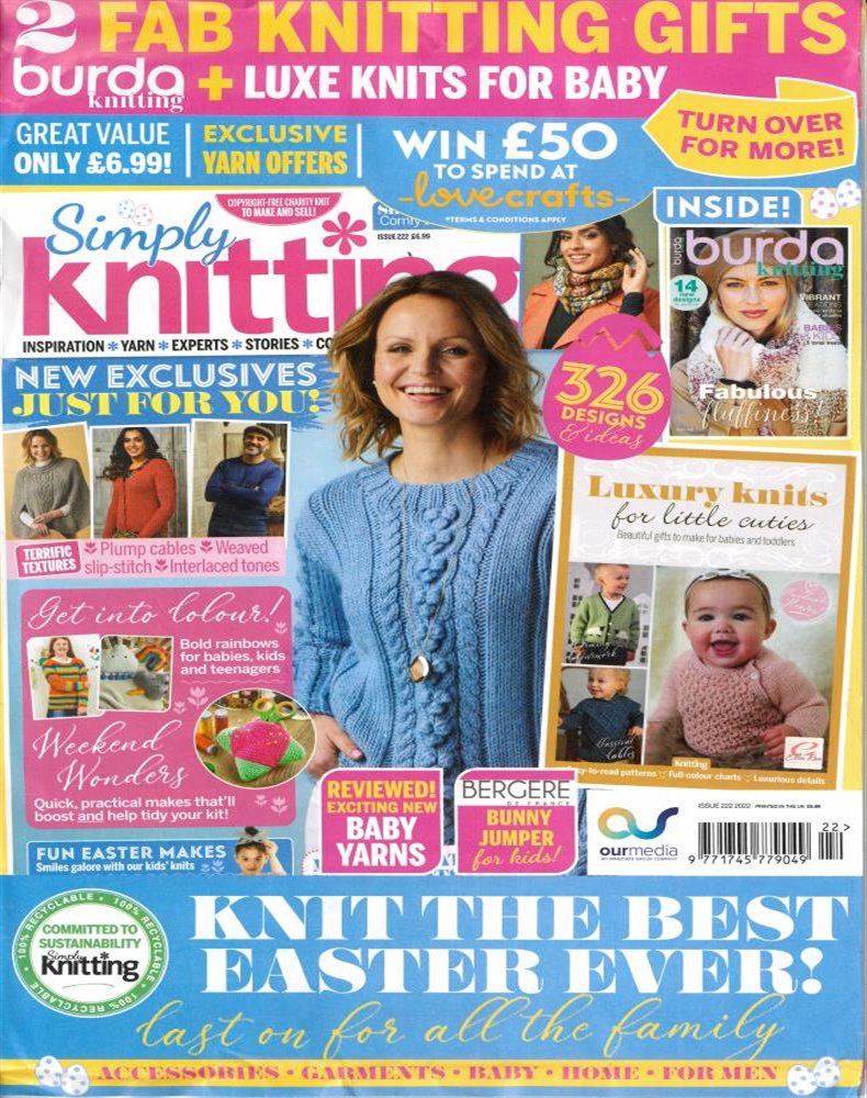 Simply Knitting Magazine Issue NO 222
