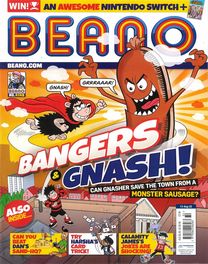 Beano Magazine Issue 13/08/2022