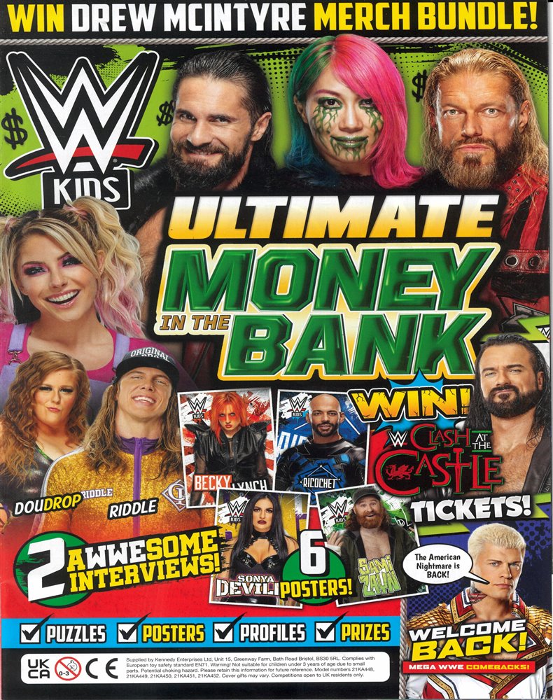 WWE Kids Magazine Issue NO 180