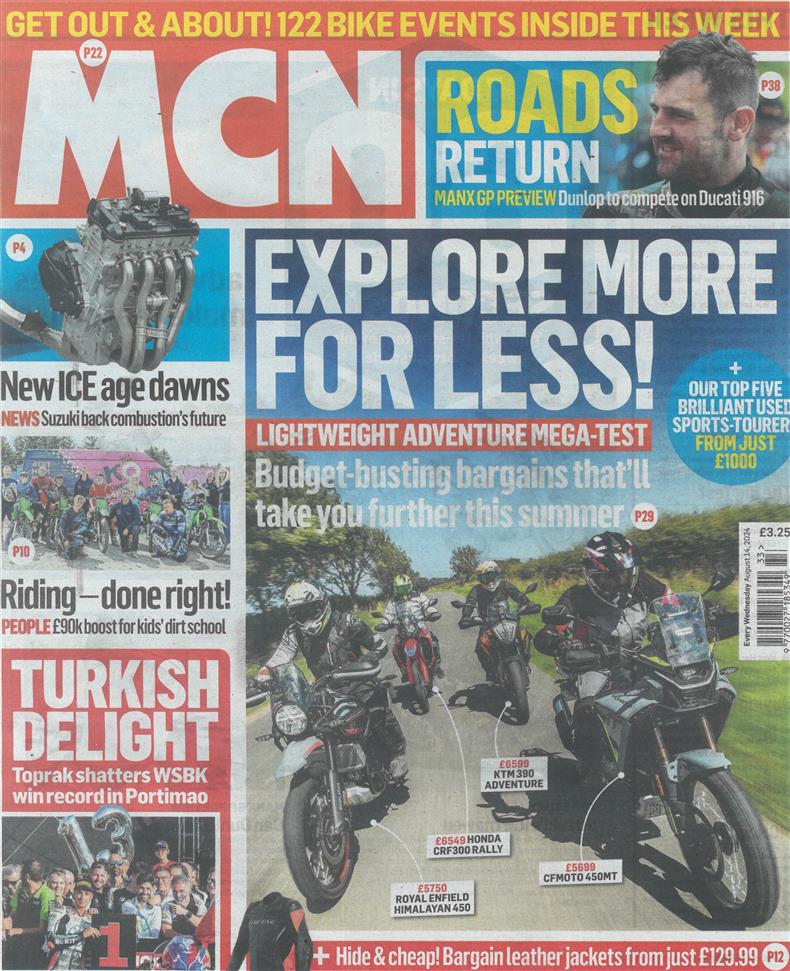 Motorcycle News - 14/08/2024