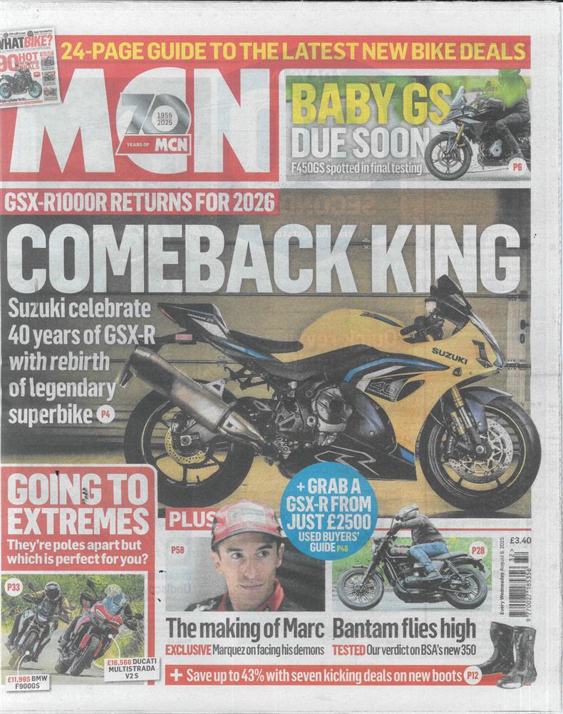 Motorcycle News - 06/08/2025