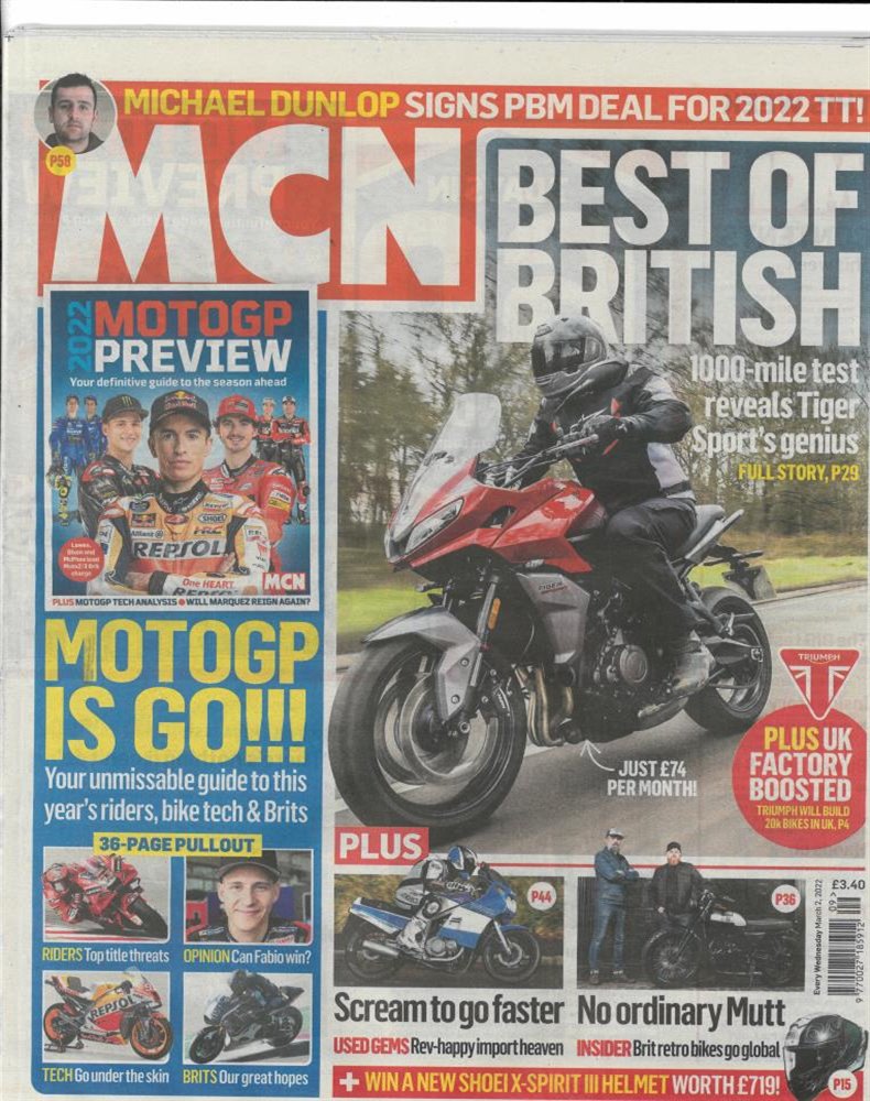 Motorcycle News Magazine Issue 02/03/2022