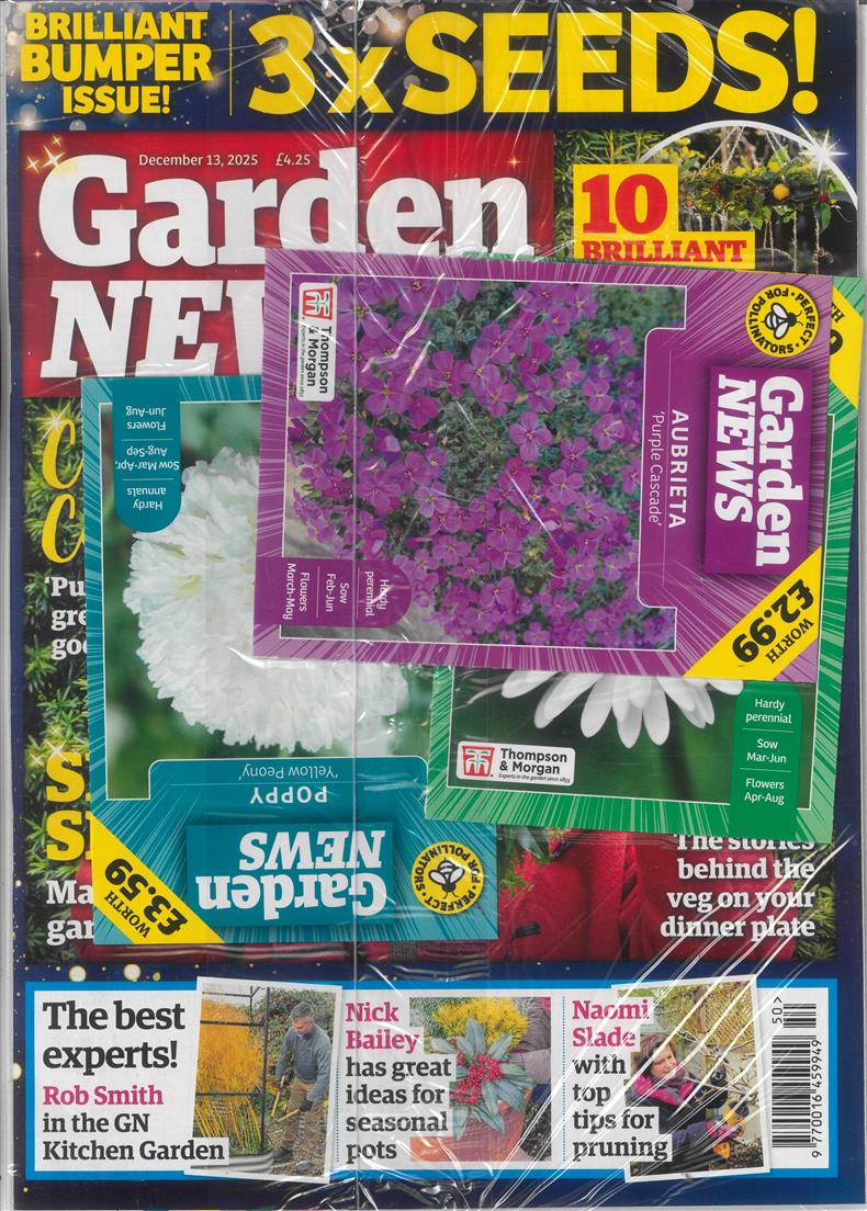 Garden News - 13/12/2025
