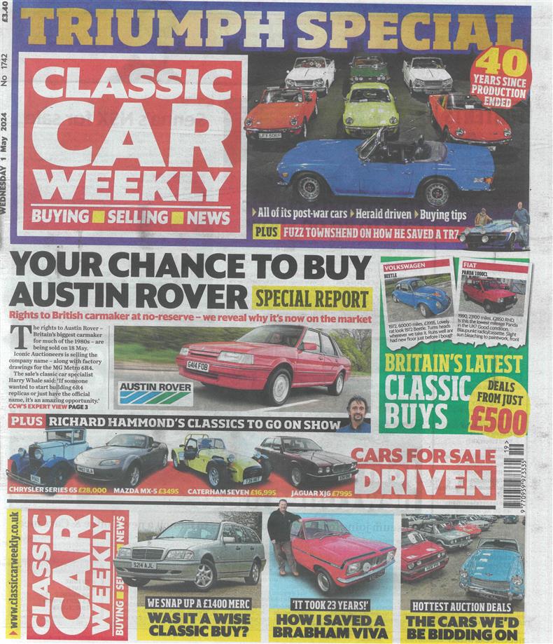 Classic Car Weekly - 01/05/2024