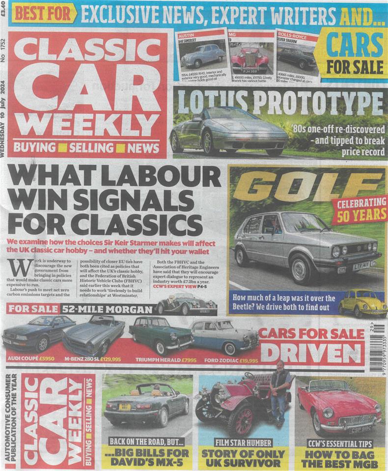 Classic Car Weekly - 10/07/2024