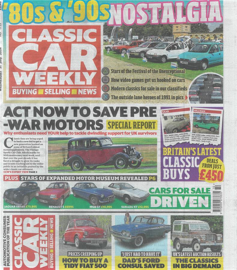 Classic Car Weekly - 31/07/2024