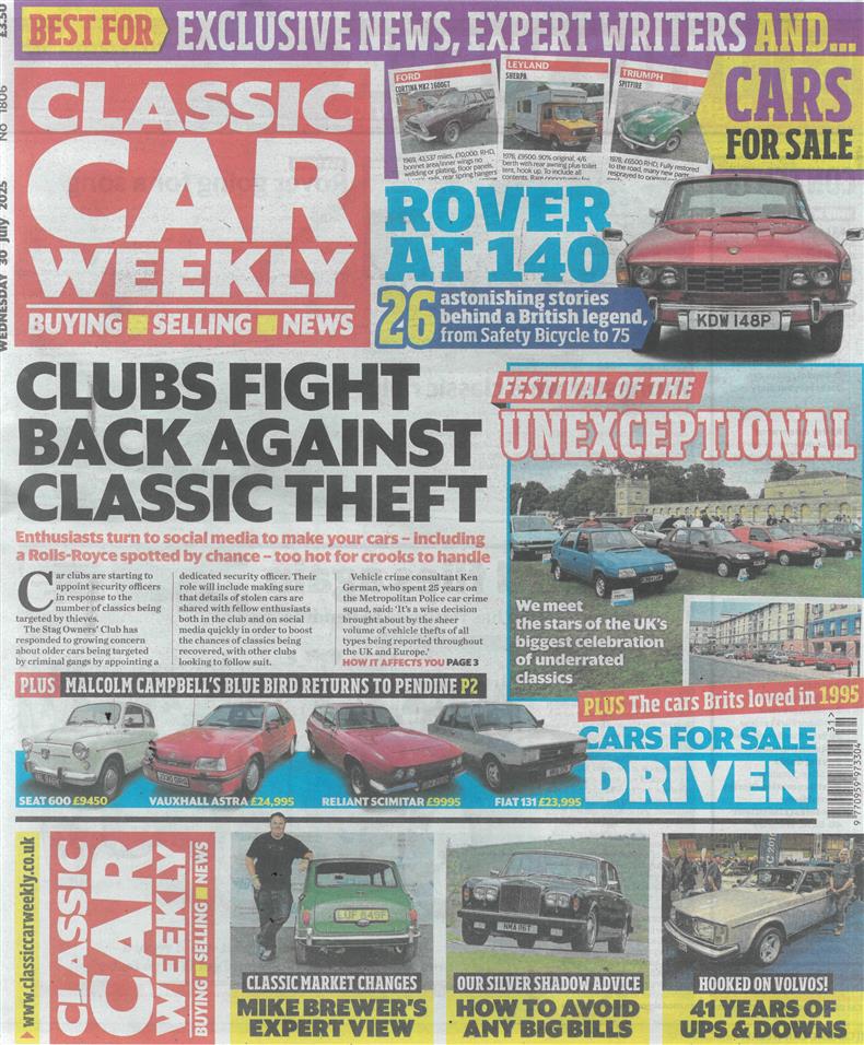 Classic Car Weekly - 30/07/2025