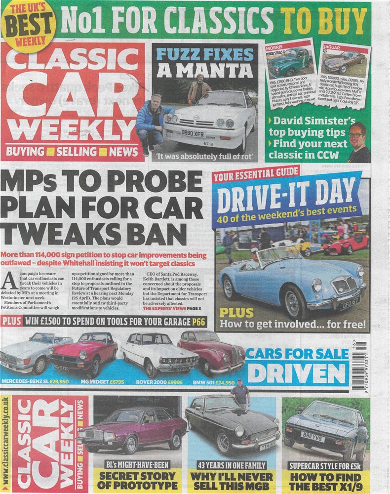 Classic Car Weekly Magazine Issue 20/04/2022