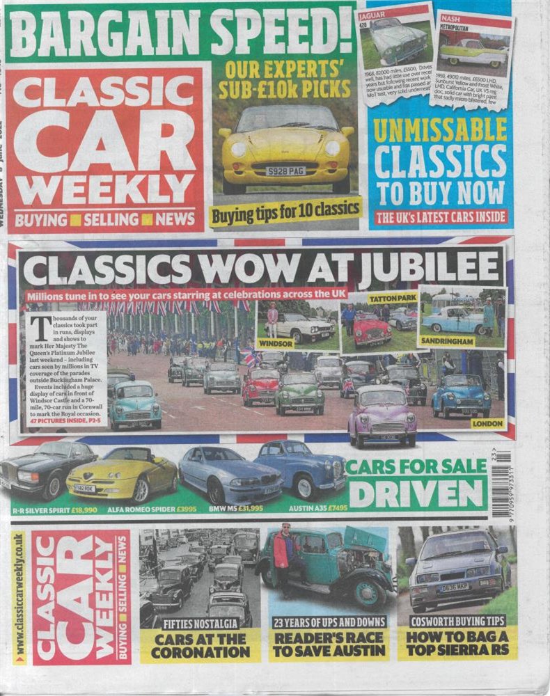 Classic Car Weekly Magazine Issue 08/06/2022