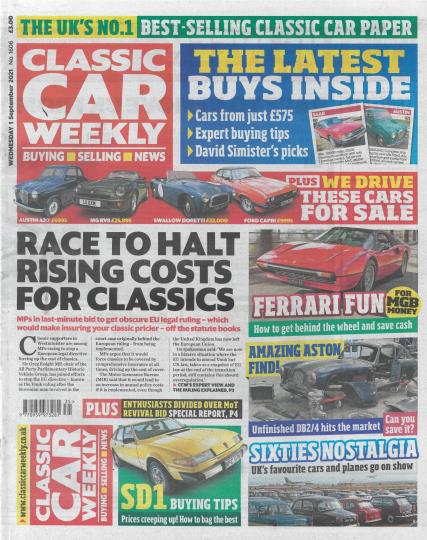 Classic Car Weekly Magazine