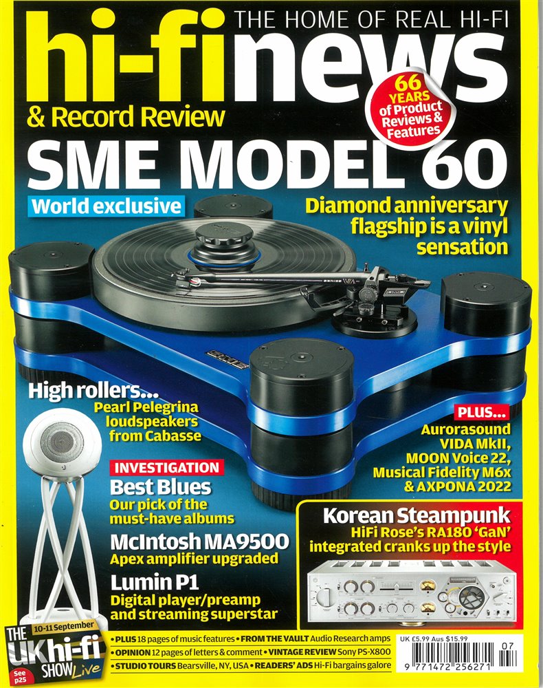 Hi-Fi News Magazine Issue JUL 22