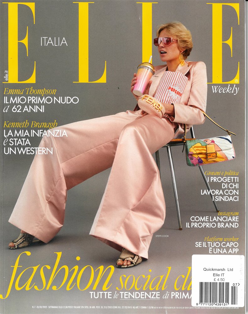 Elle Italian Magazine Issue NO 7