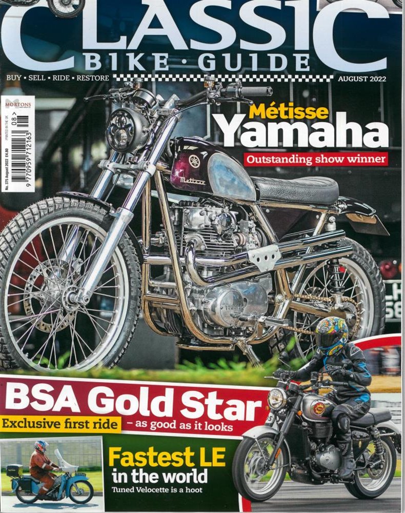 Classic Bike Guide Magazine Issue AUG 22