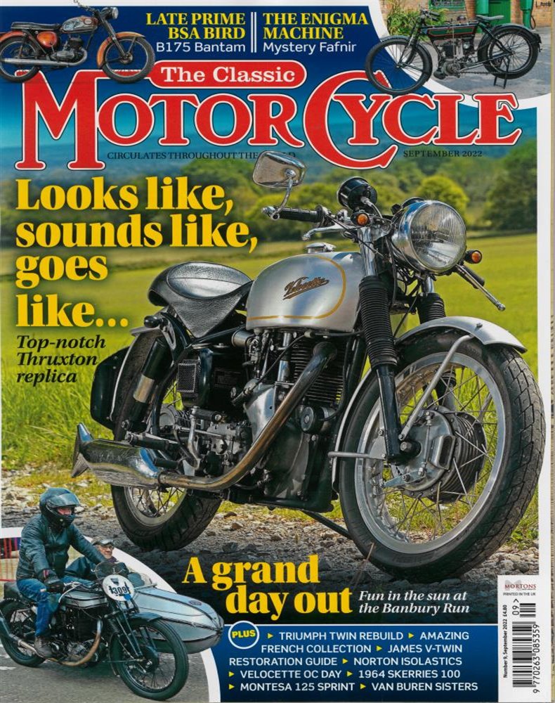 CLASSIC MOTORCYCLE NEW COPY *Post included to UK November 2018- 