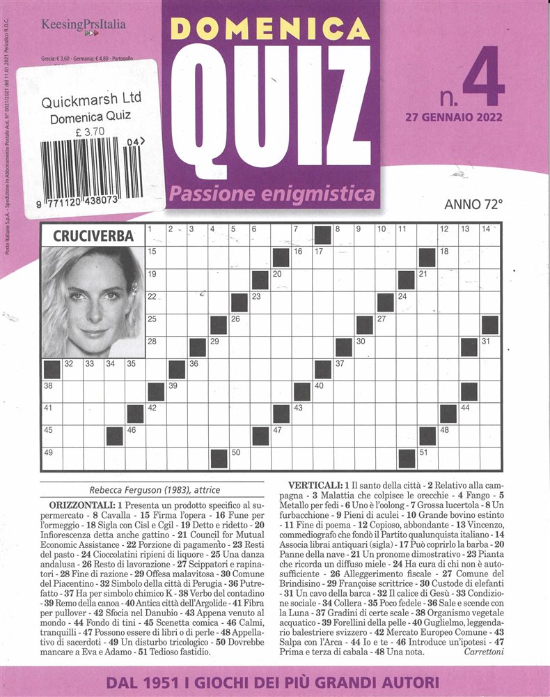 Domenica Quiz Magazine Issue NO 4