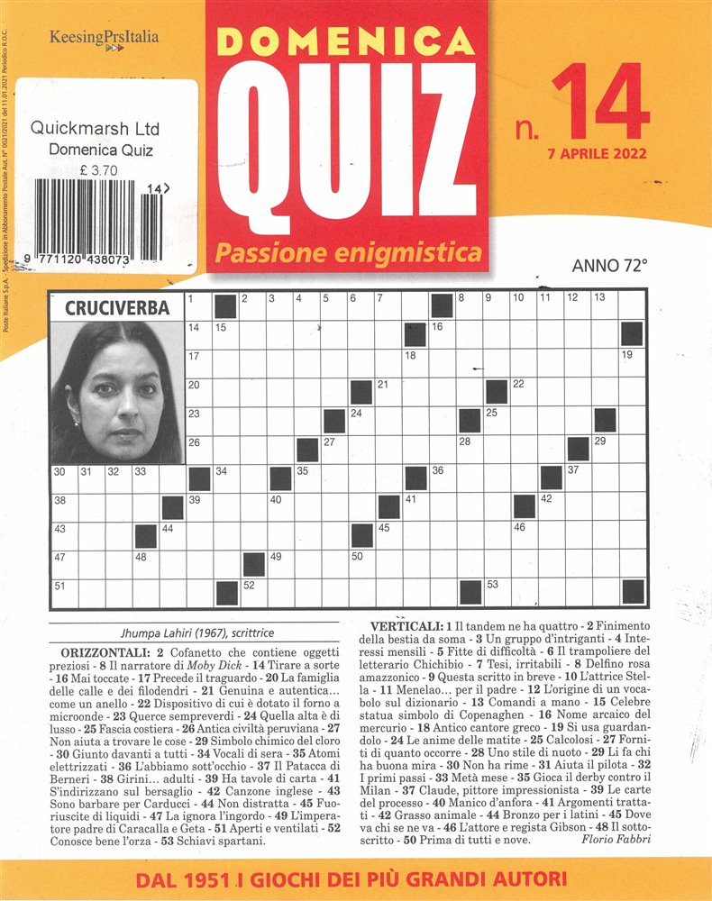 Domenica Quiz Magazine Issue NO 14