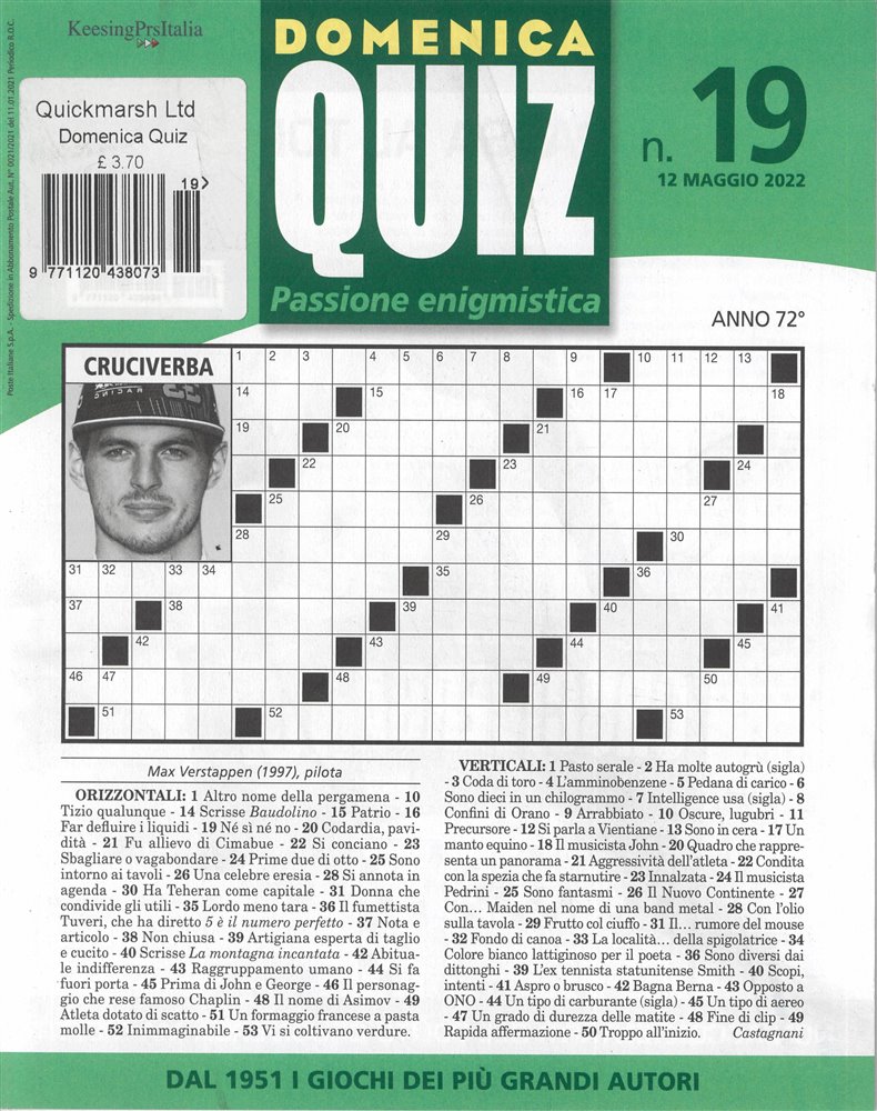 Domenica Quiz Magazine Issue NO 19