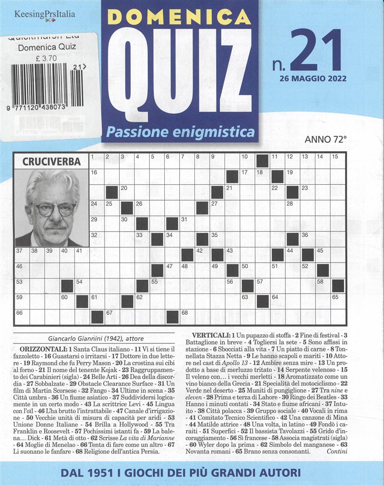 Domenica Quiz Magazine Issue NO 21